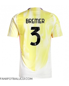 Juventus Gleison Bremer #3 Tricou Fotbal Replică 2024-25 Barbati Deplasare